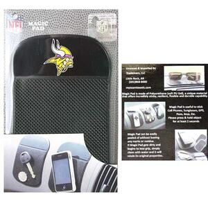 NFL Minnesota Vikings Magic Pad Auto Dash Holder Black Truck New Interior